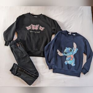 Girls Crewneck & Jogger Lot | Size 8